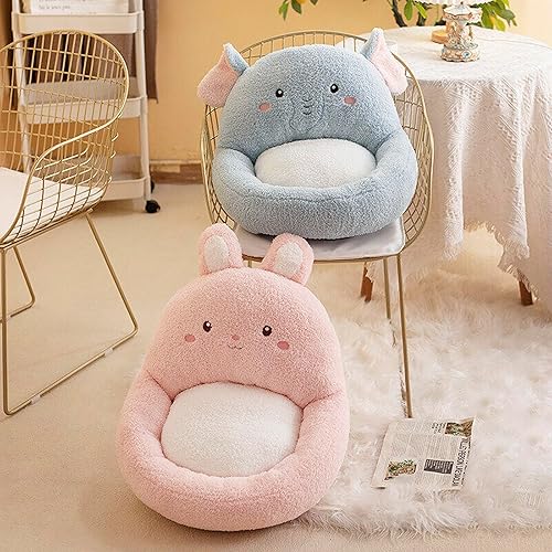 Miniatura 6 de Lindo cojín para silla de juegos de caricaturas, suave y acogedor, cojín de asiento para silla, cojín de asiento cómodo de felpa para oficina,