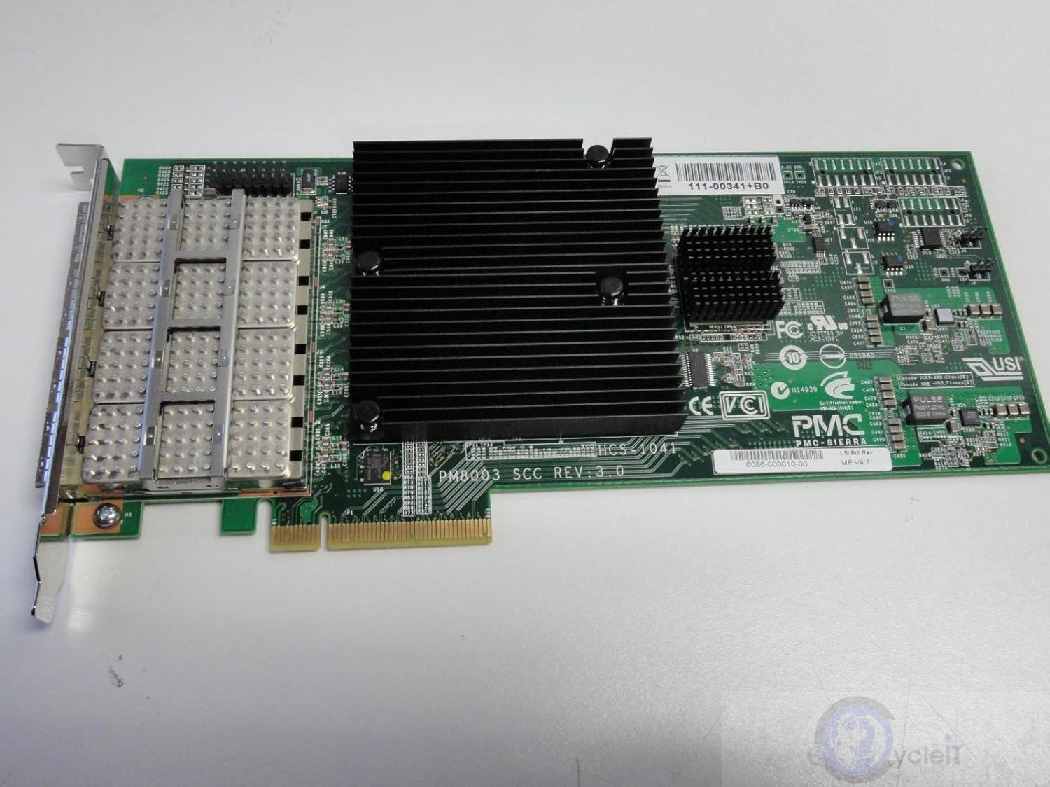 NetApp X2065A-R6 HBA SAS 4-PORT Copper 3/6 GB QSFP PCIe 111-00341+B0 ...