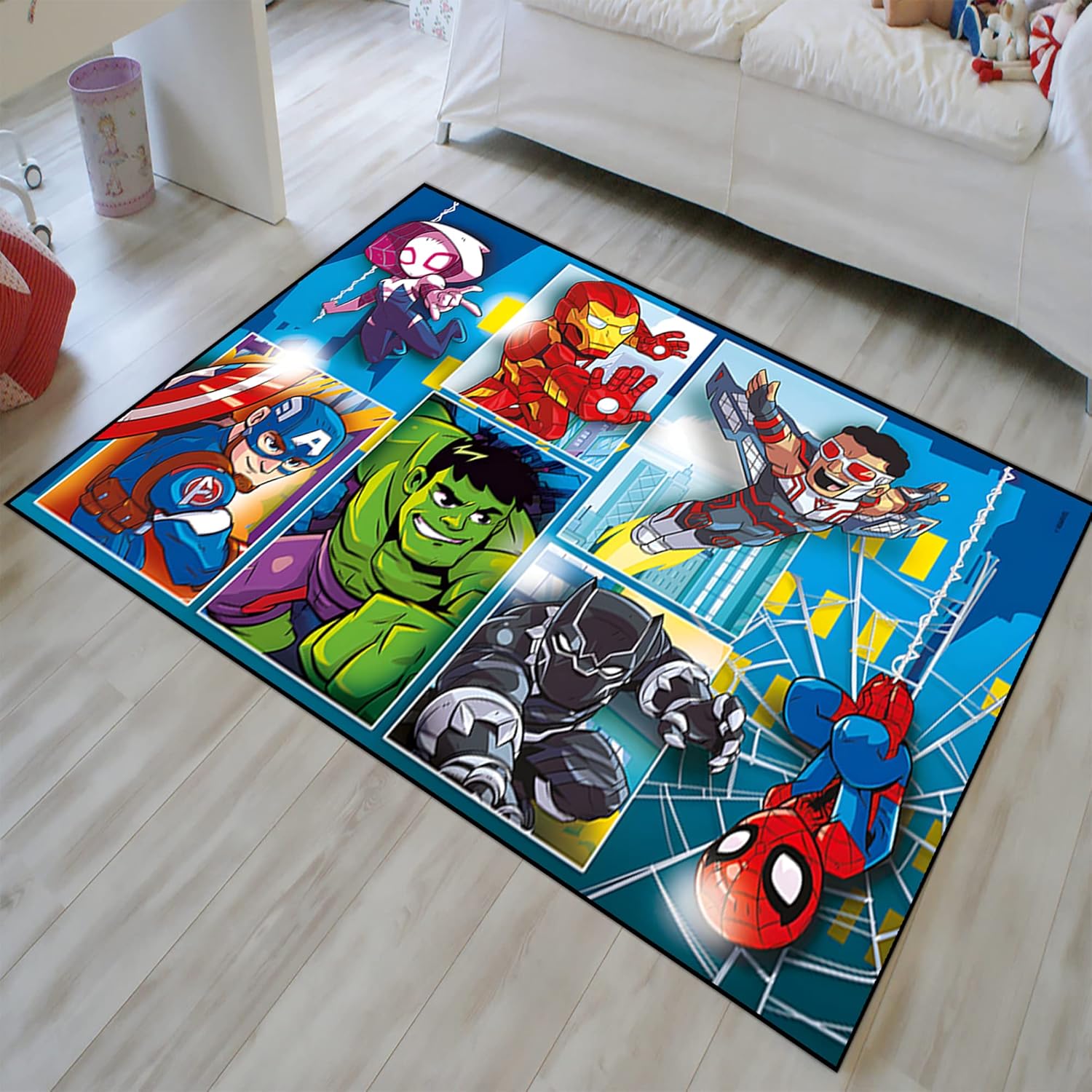 Super Hero Rugs, for Boy Bedroom, Superheroes Films Movie