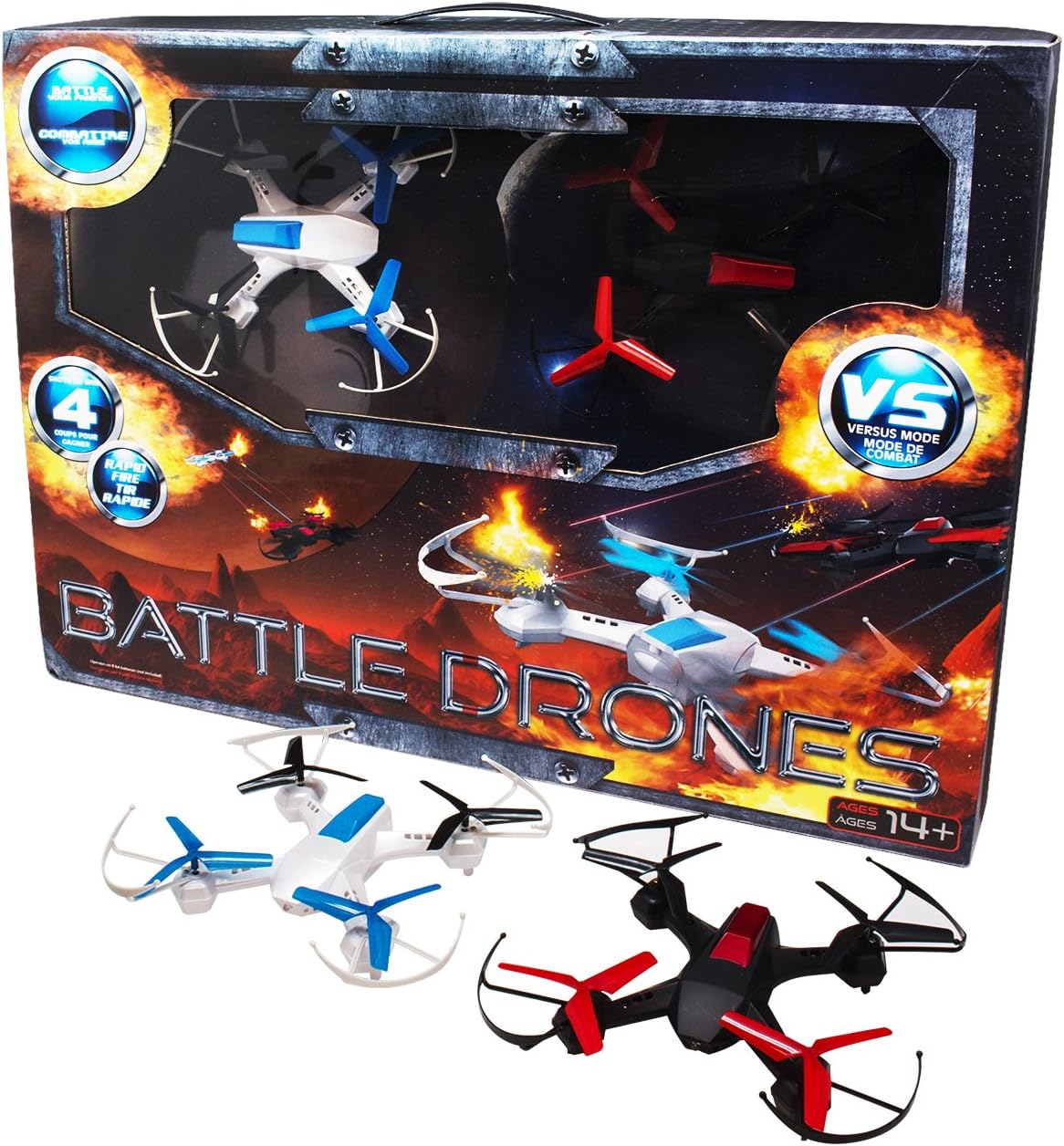 Quadcopter Battle RC Drones Scout and Divebomb with 2.4GHZ Remote Control