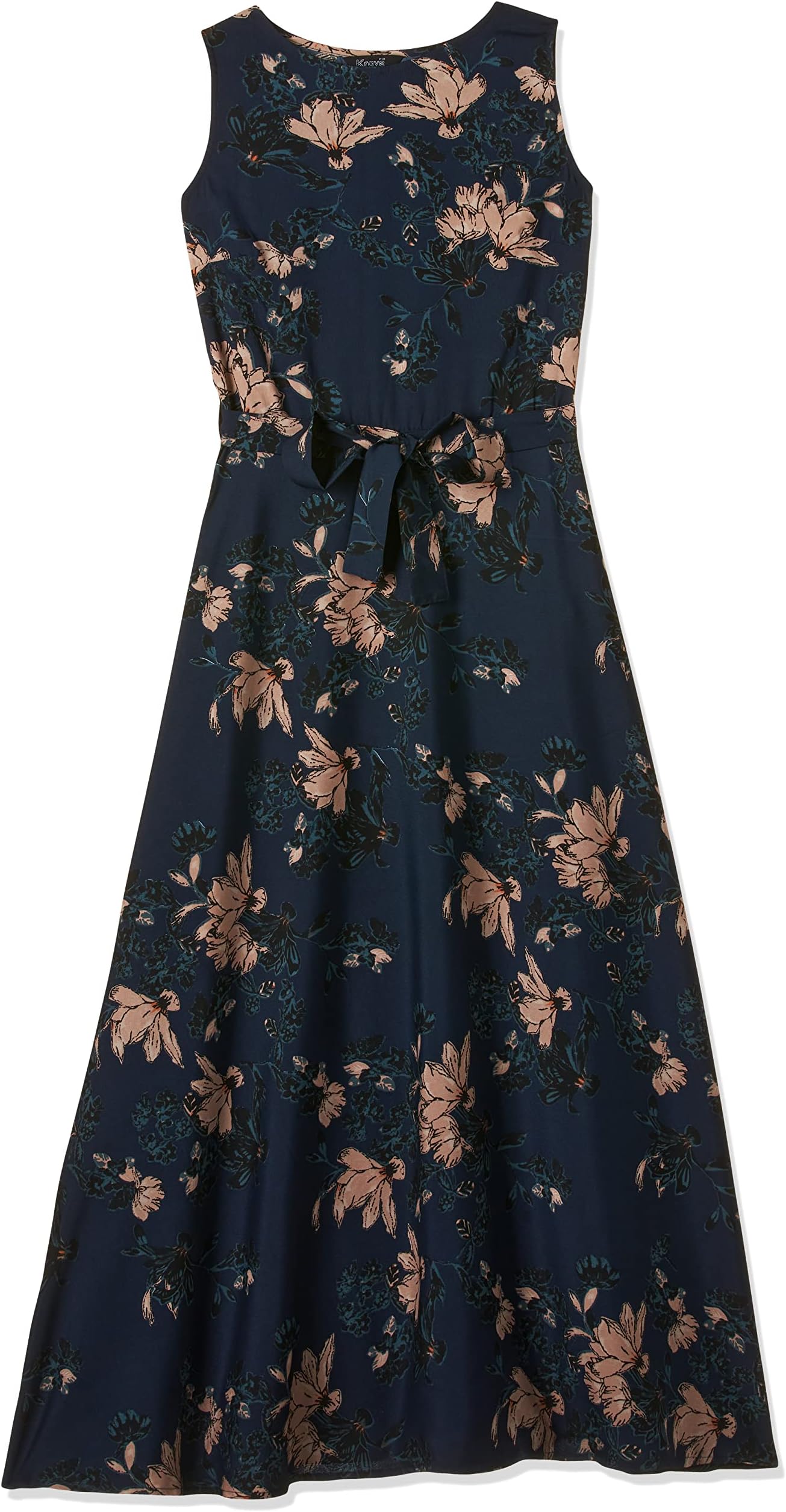 KRAVECrepe Fit and Flare Casual Dress (SS21KRAVEFOLLY_TL_Teal_X Large)