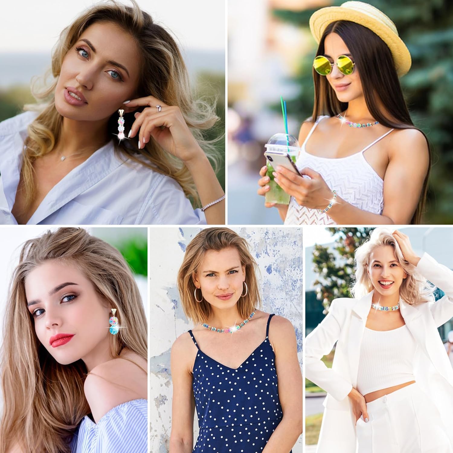 250 Pcs Beads for Pens, Focal Beads for Beadable Pens, Rhinestone Bead, Spacer Bead for Bracelets - Image 8