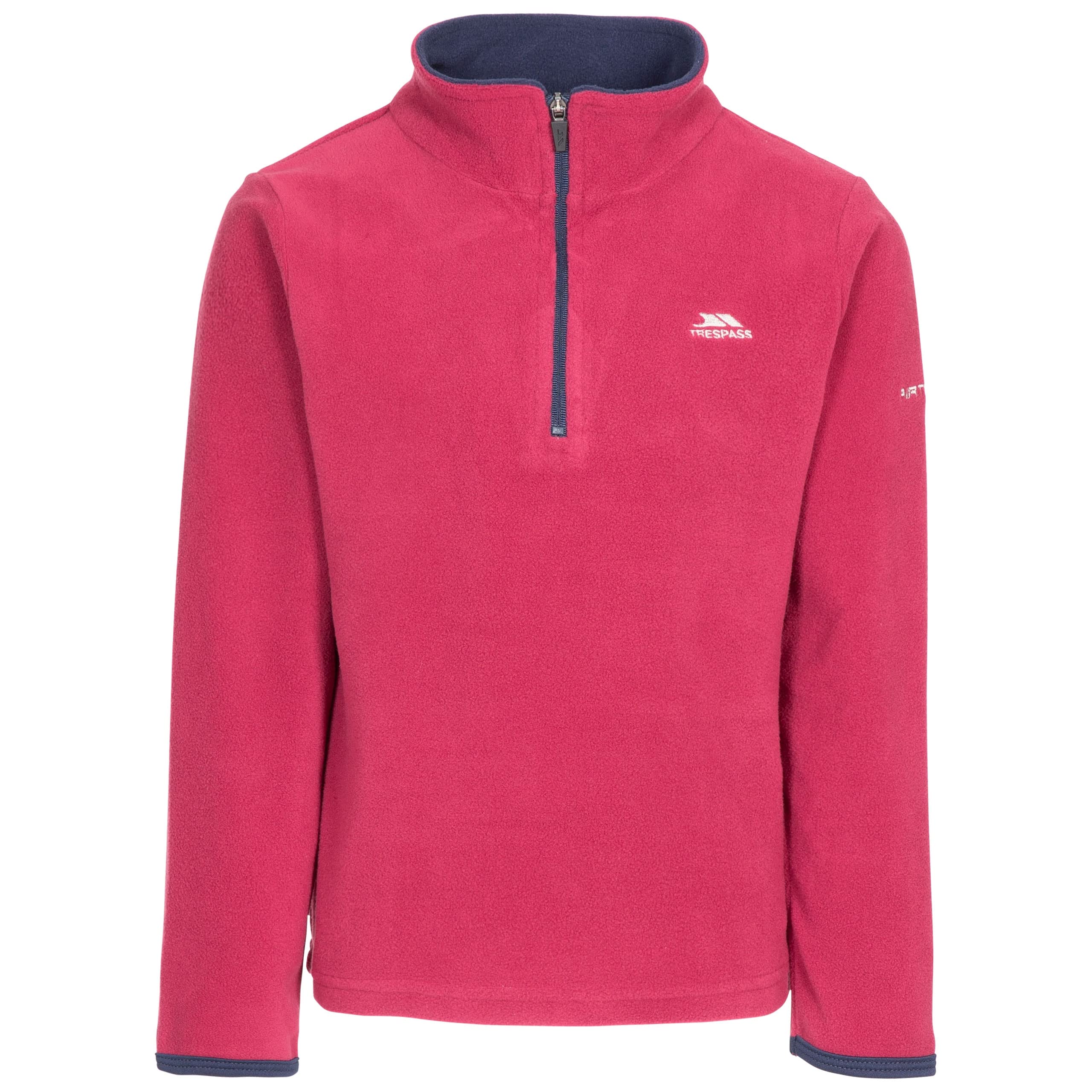 Trespass Girls 1/2 Zip Jumper Pullover Micro Fleece with Airtrap Sybil