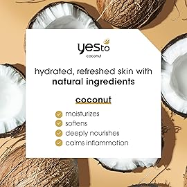 Yes To Face Wipes for Women and Men, Super Skin Recharging Facial Cleansing Wipes for use as a Make Up Remover, Cleaning, Soothing, Coconut (Pack of 3)