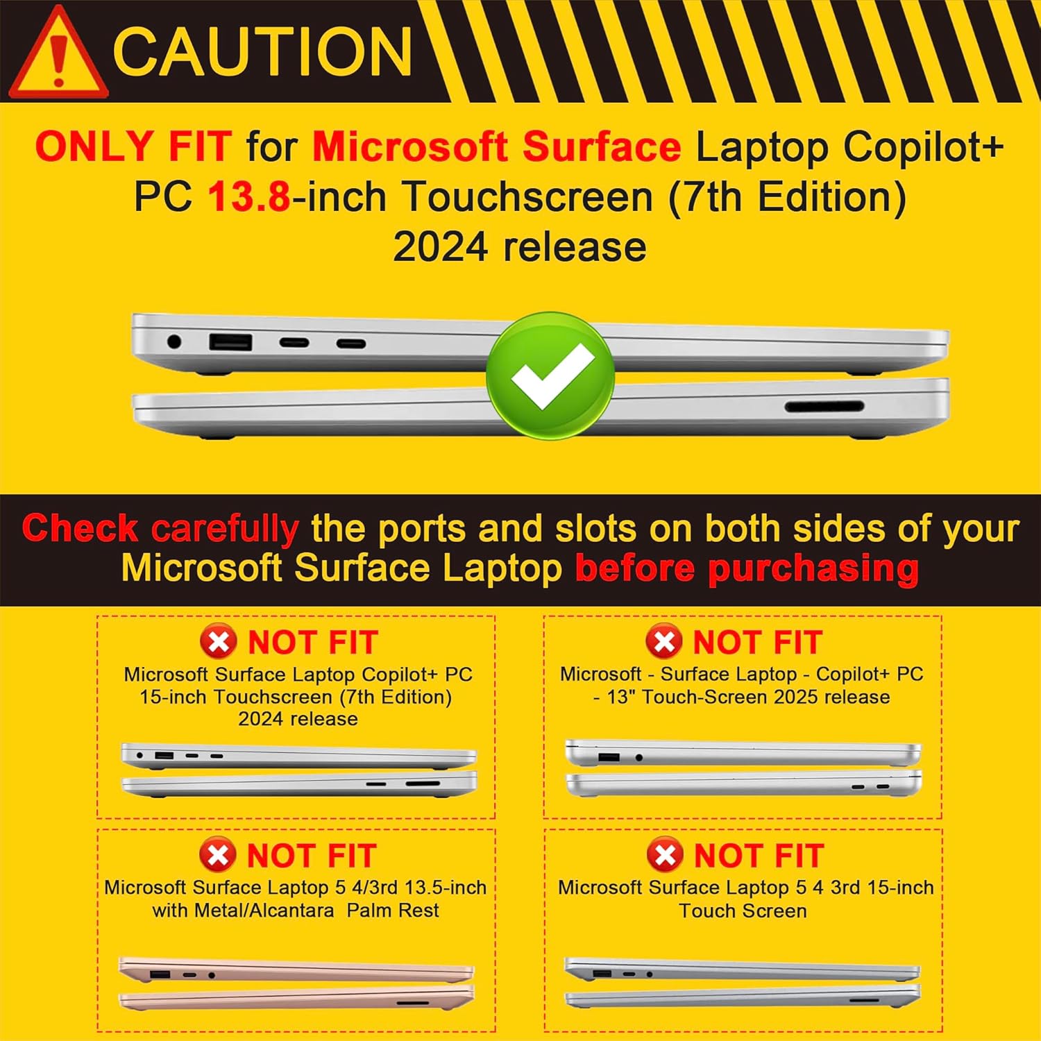 DONGKE Case for Microsoft Surface Laptop (2024), Windows 11 Copilot+ PC, 13.8 Inch Touchscreen Display, Protective Plastic Hard Shell Case with Keyboard Cover & Screen Protector - Floral Illustration image 2 of 8 B0DKHM95MH