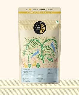 Blue Tokai Coffee Roasters Dhak Blend - Dark Roast | Whole Bean 250G Pouch| Premium Coffee Blend | 100% Arabica Beans | Specialty Coffee | Freshly Roasted Coffee