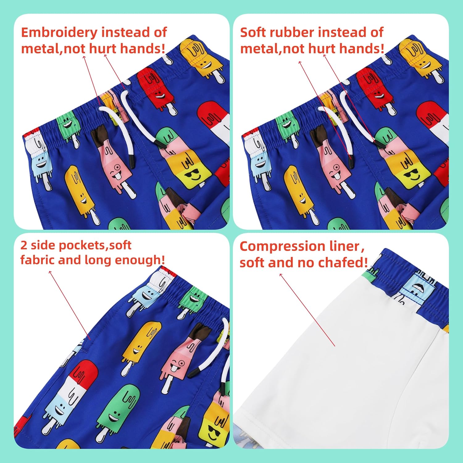 MILANKERR Toddler Boys Rash Guard Sets,Swim Trunks with Compression Liner,Swim Shirt Sets