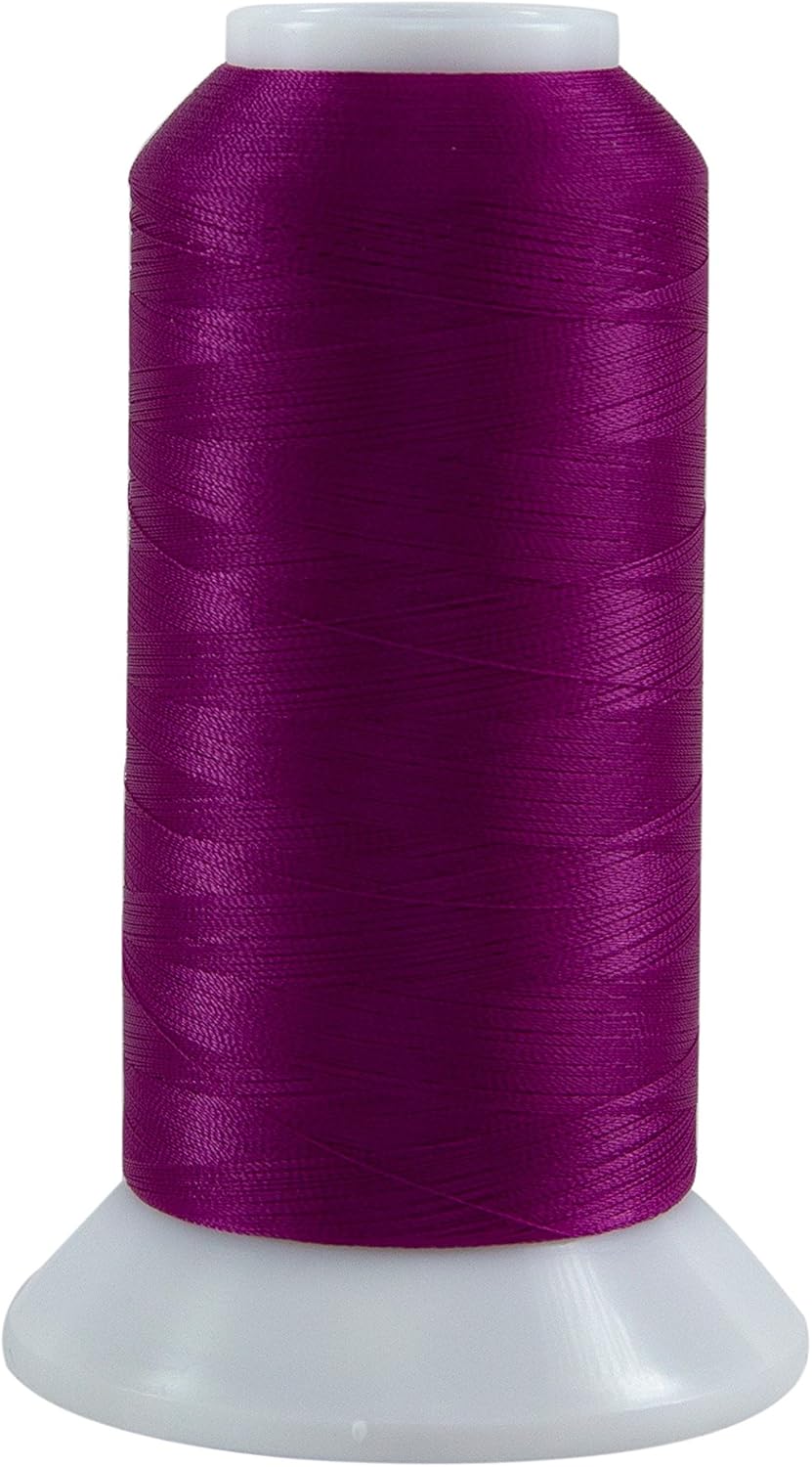 Superior Threads Bottom Line 2-Ply 60-Weight Polyester Embroidery Quilting Sewing Thread - 3,000 Yard Cone (#630 Magenta)
