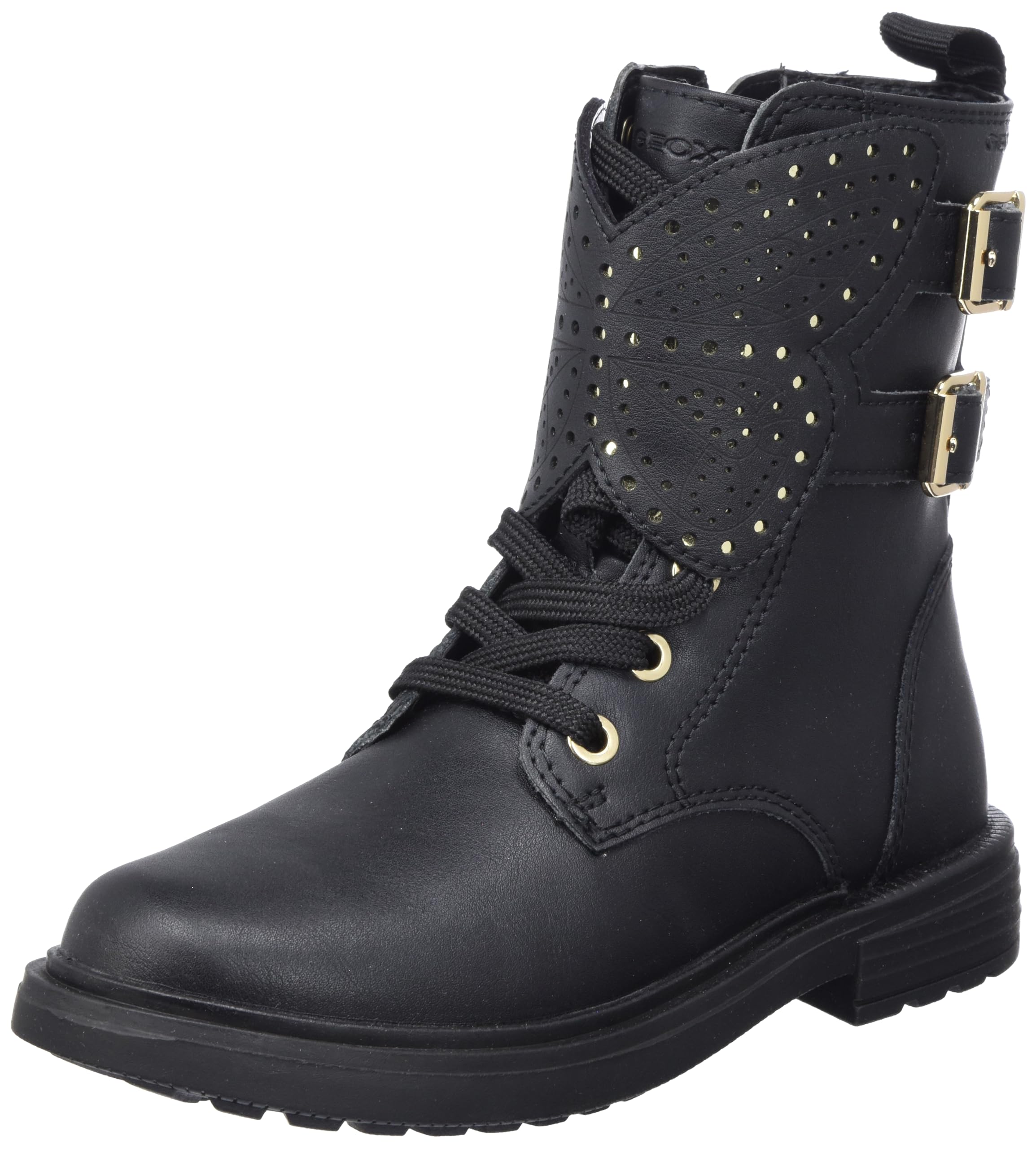Geox Kids Lace-Up Boots Black