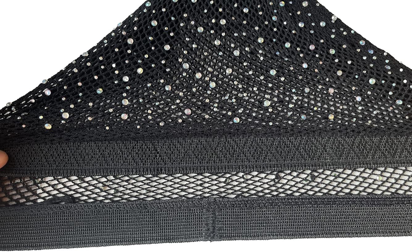 LUCKELF Sexy High Waist Tights Sparkle Rhinestone Fishnets Party Rhinestone Mesh Stockings at  Women’s Clothing store
