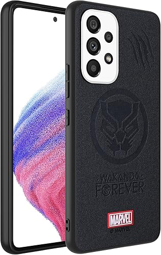 Miniatura 3 de IRON SPIDER Funda para Galaxy A53 5G, con personaje de superhéroe PANTHER Samsung A53 Funda de piel negra
