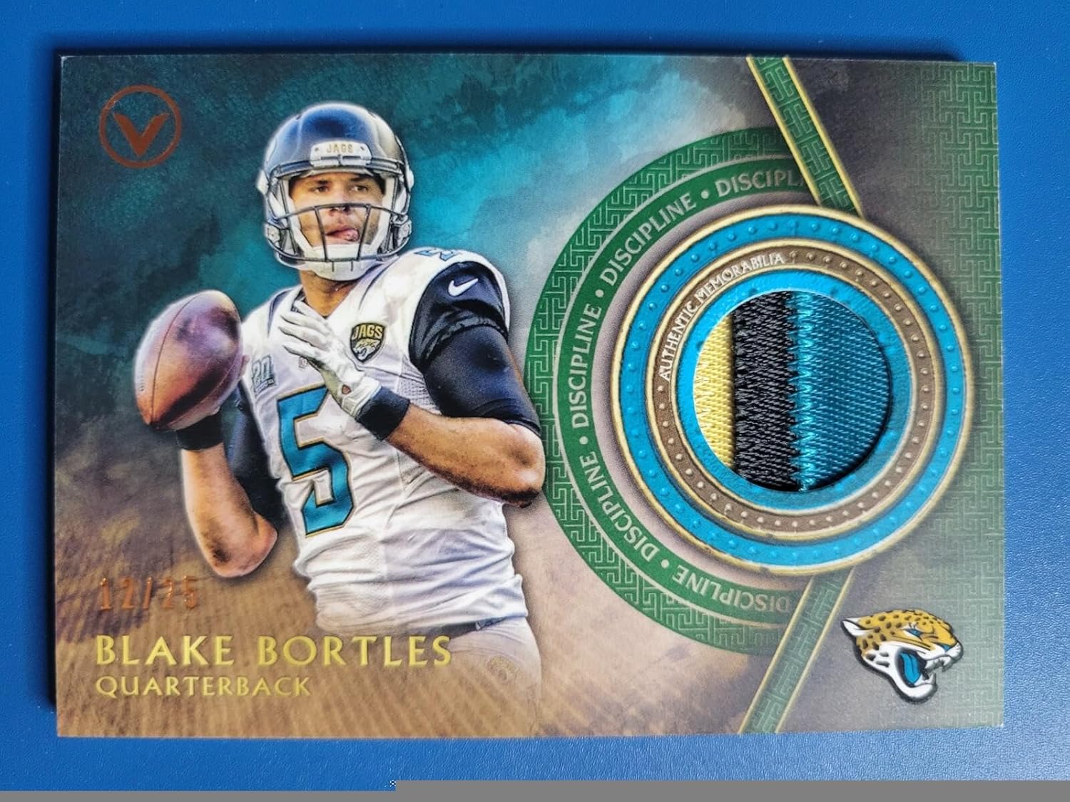 Blake Bortles 2015 TOPPS VALOR ROOKIE RC PATCH #D /25 JACKSONVILLE JAGUARS! - Football Cards