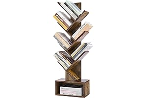 Hoctieon 6 Tier Tree Bookshelf: Versatile Bookcase Table for a Clutter-Free Home