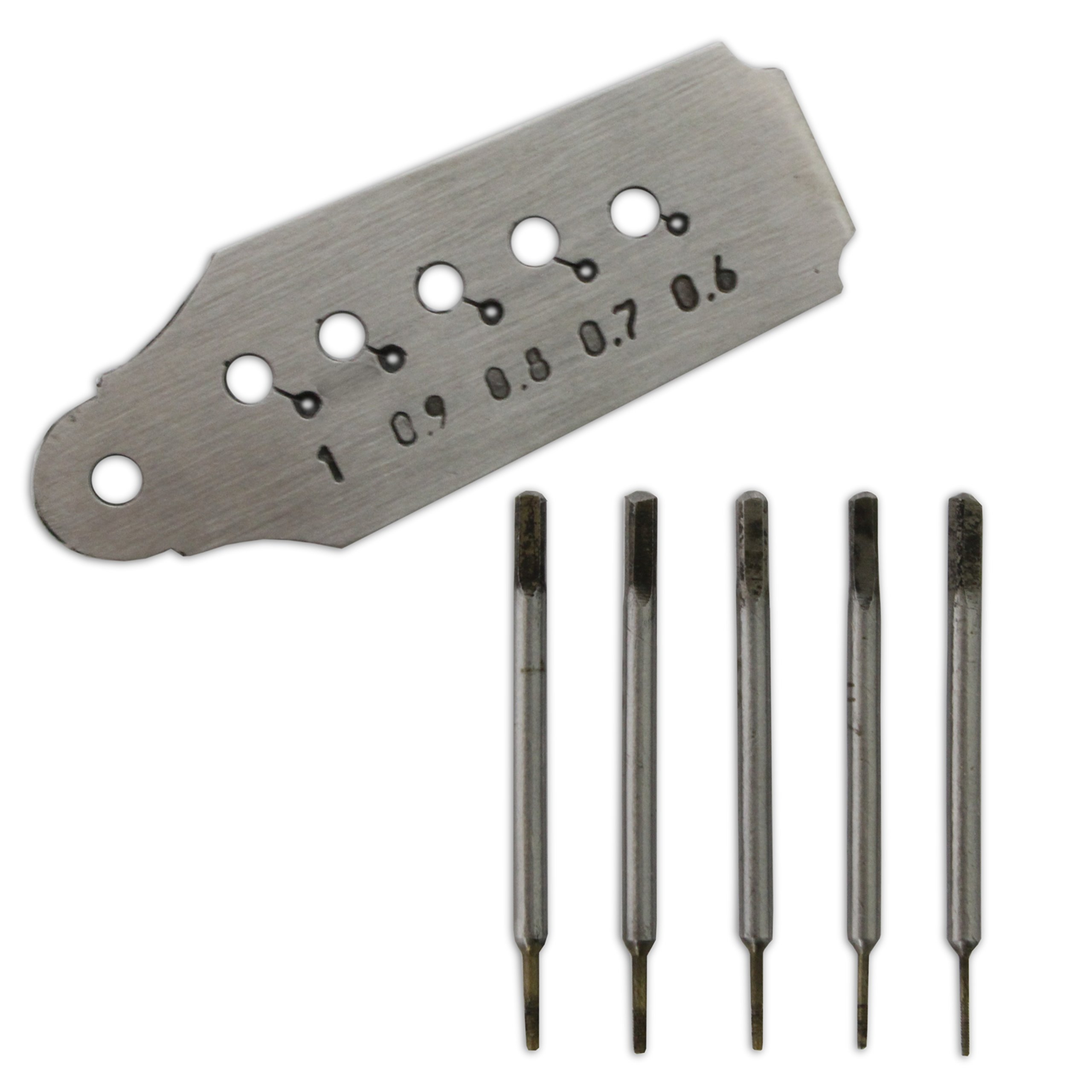 Jewellers Tools 5 Tap & Die Set 0.6-1.00mm : Taps And Dies Watch Repair Tool (20)
