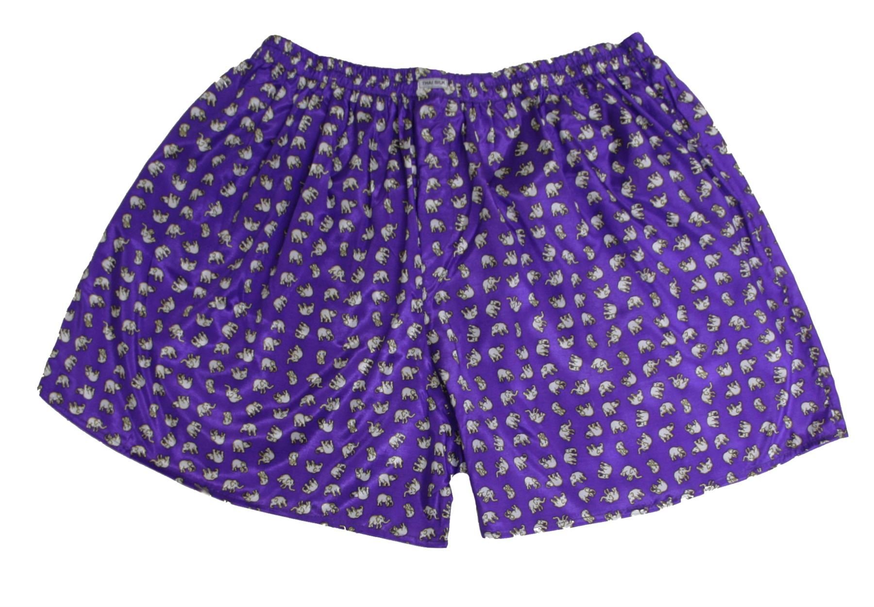 Thai Silk Lofbaz Mens Comfort Sleep Underwear Elephant Printed