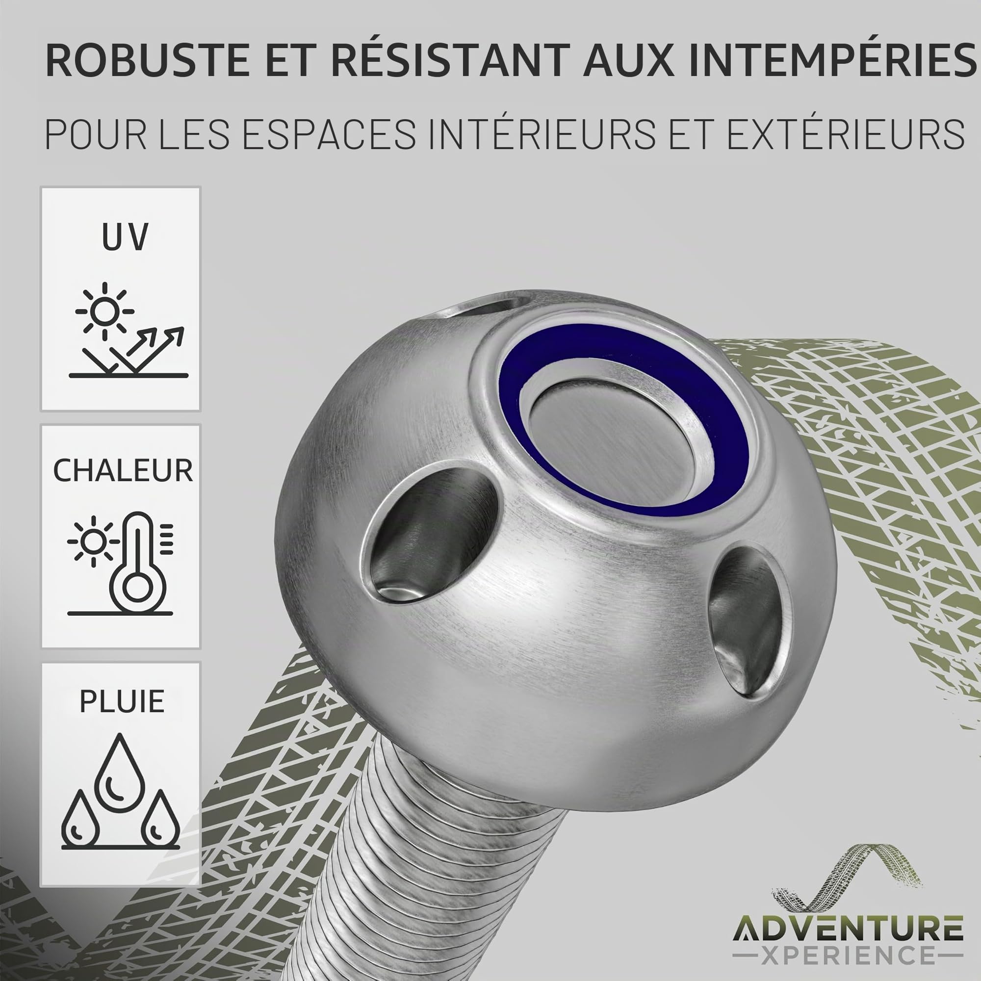 Écrous Antivol de Sécurité M6 M8 M10 M12 en Acier Inoxydable Avec 4 Trous (4 Écrous, 1 Noix, M8 autobloquant)