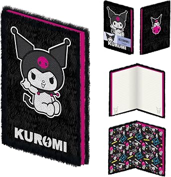 Pyramid Kuromi Rock Out Plush Notebook