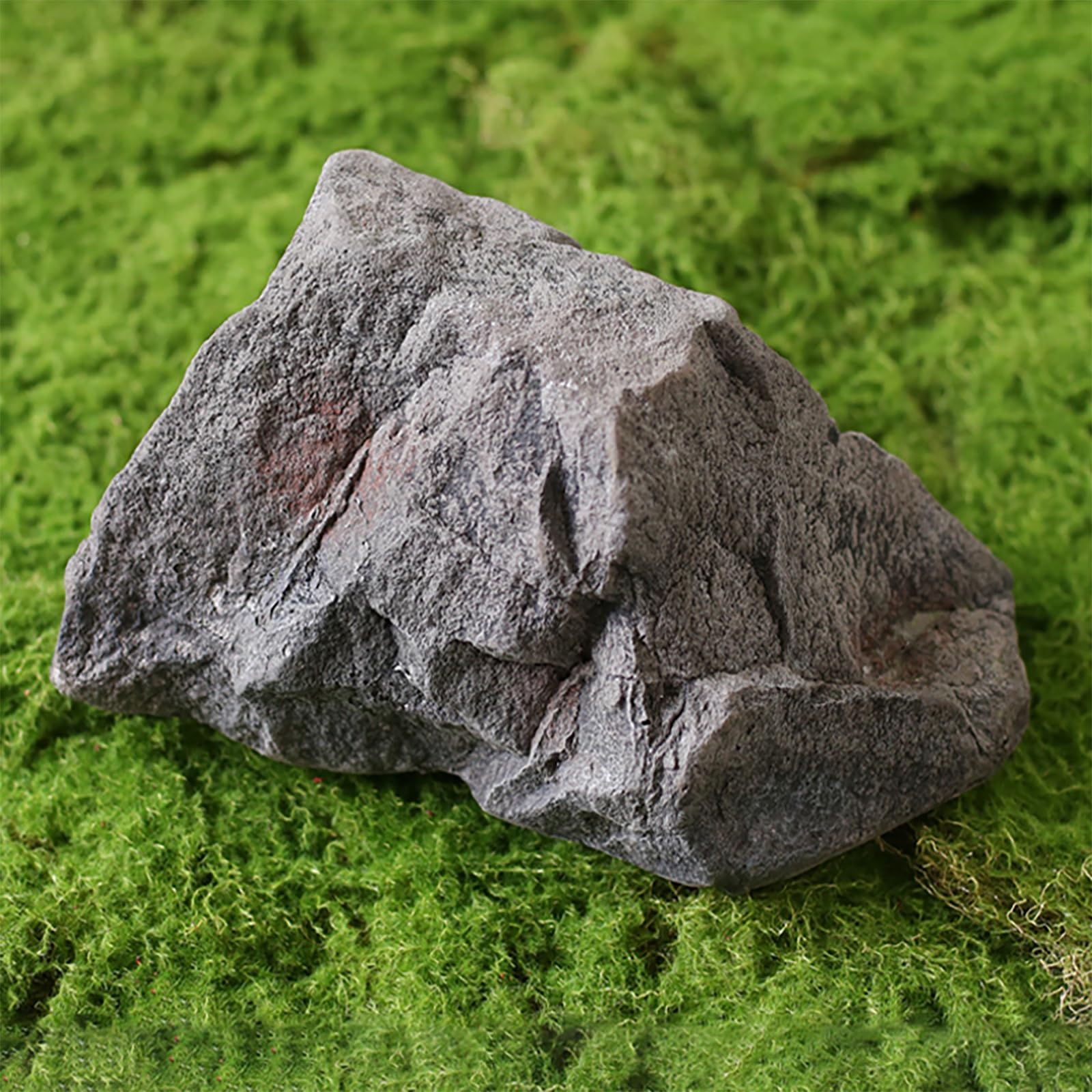 1 sztuka sztuczna skała, lekkie sztuczne skały, realistyczne kamienie krajobrazowe z pianki PU, kryjówka w akwarium na świeżym powietrzu(30x25x16cm)
