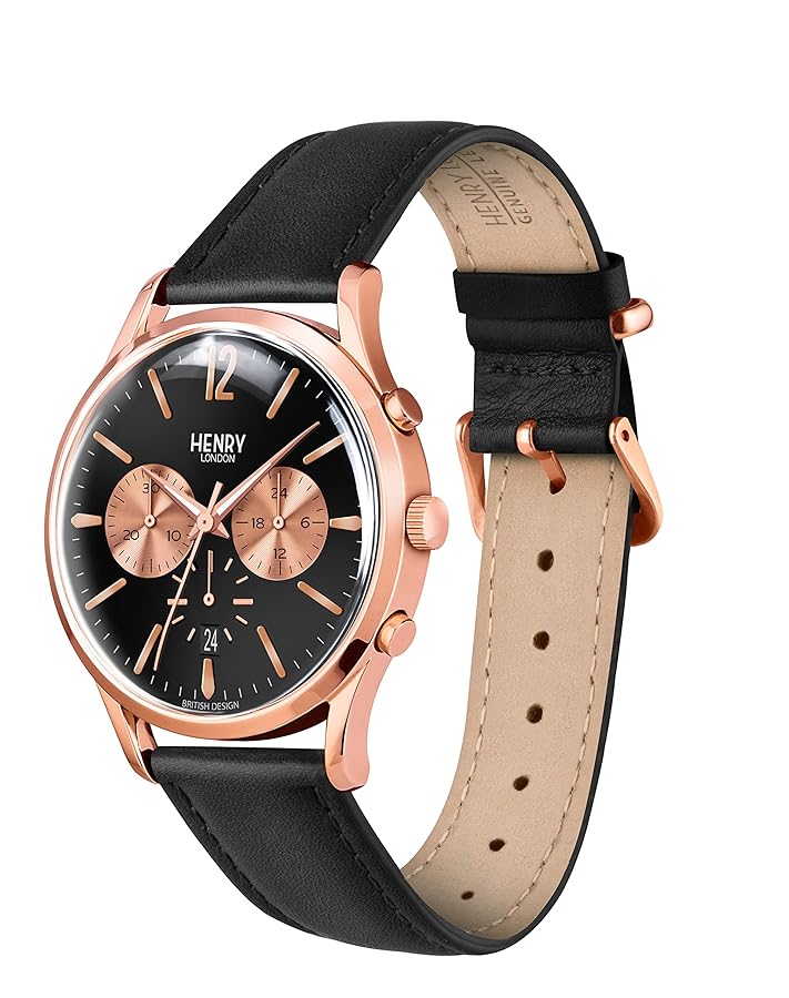 HENRY LONDON メンズ腕時計 HL41-CS-0042 ブラック Amazon | ヘンリーロンドン リッチモンド RICHMOND ユニセックス