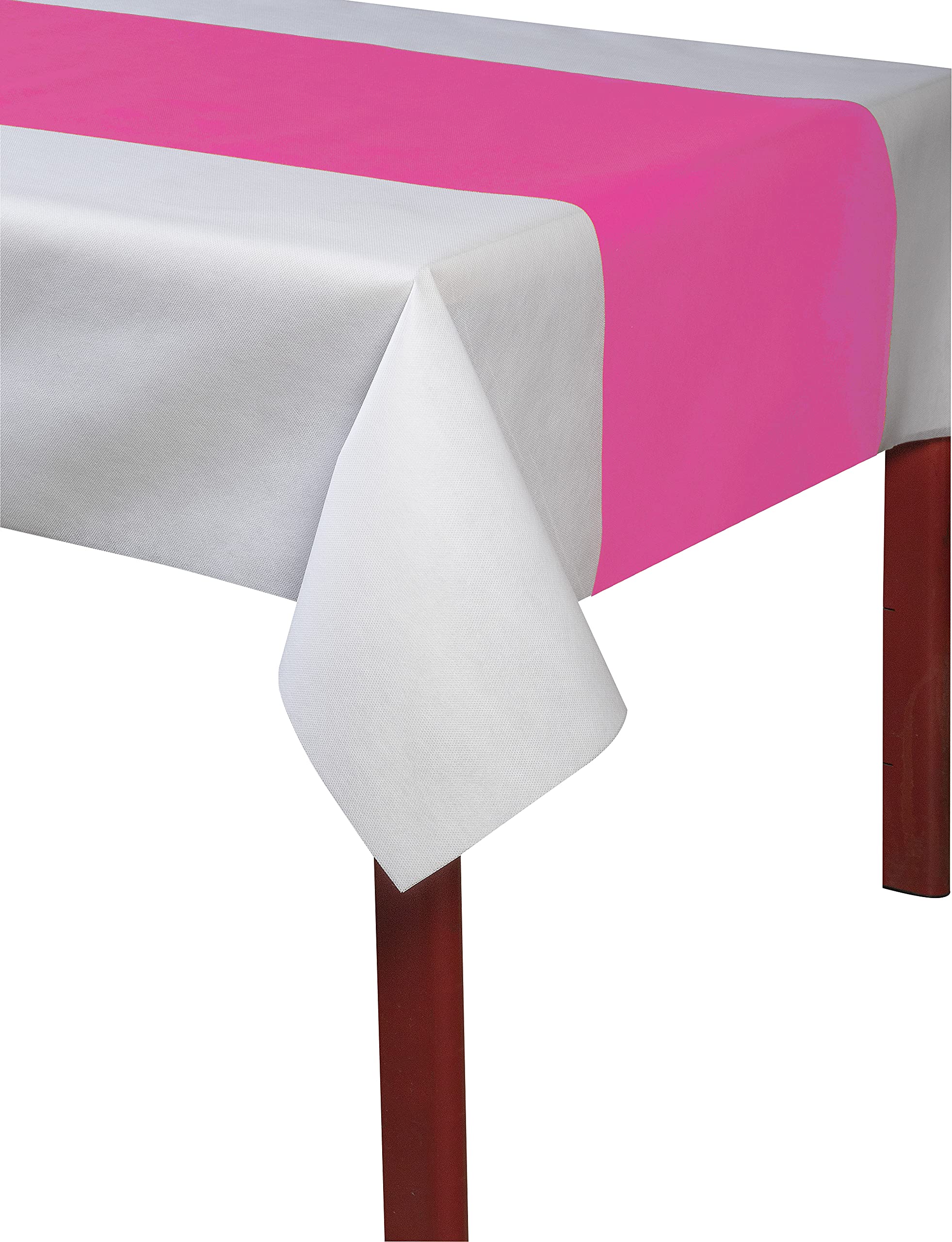 Cogir R732453I Exacompta Spunbond - Mantel desechable en Rollo (4 Rollos), 40 cm de Ancho x 24 m de Largo, Impermeable, Lavable, precortado, Cada 1,2 m, Hortensia
