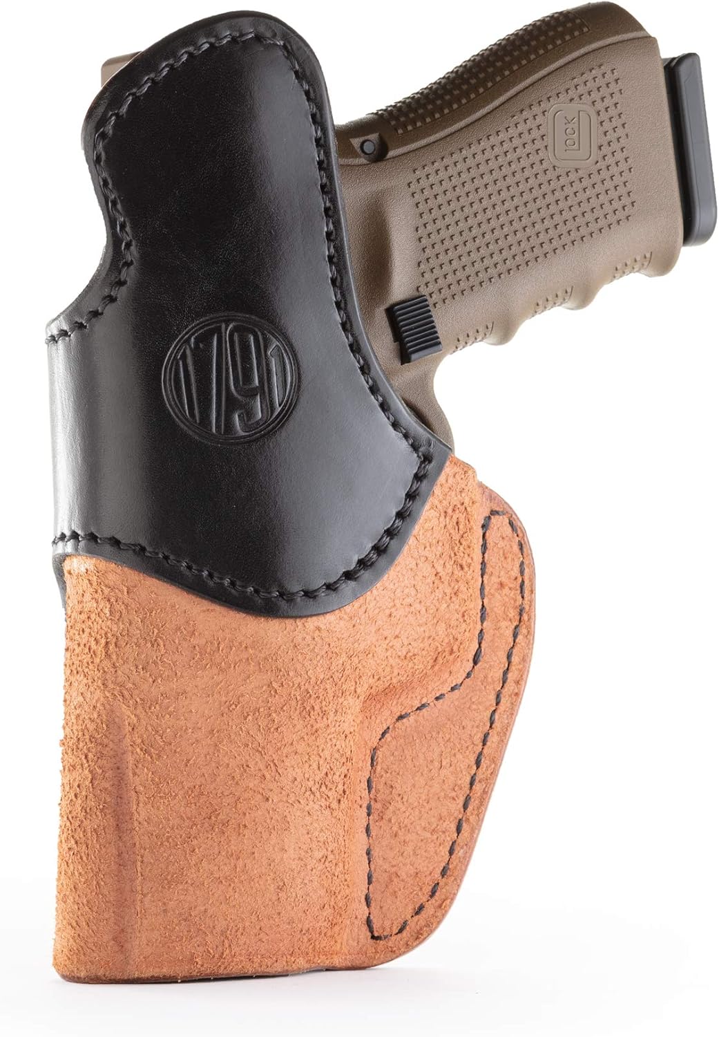 1791 Leather Gun Holster - IWB - Premium Leather Right Handed Holster - Fits Glock 23, 29, 30, 38 / Sig Sauer P220 P226 P229, P229c, P320c, P320