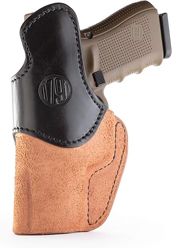 Miniatura 8 de 1791 Funda de cuero para pistola  Funda IWB  Funda de cuero premium para diestros  Compatible con Glock 23, 29, 30, 38  Sig Sauer P220 P226 P229,
