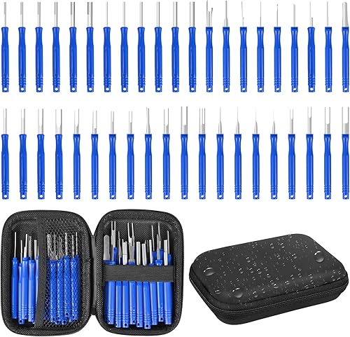 Vista 34 de Kit de herramientas de extracción de terminales, 172 piezas, herramienta de desfilado, conector eléctrico, kit de herramientas de extracción