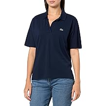 Lacoste Womens Relaxed Fit Fluid Pique Polo Shirt