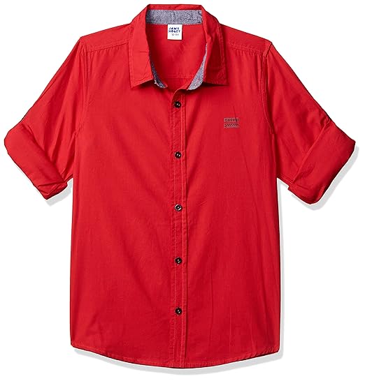 Amazon Brand - Jam & Honey Boy's Regular Shirt