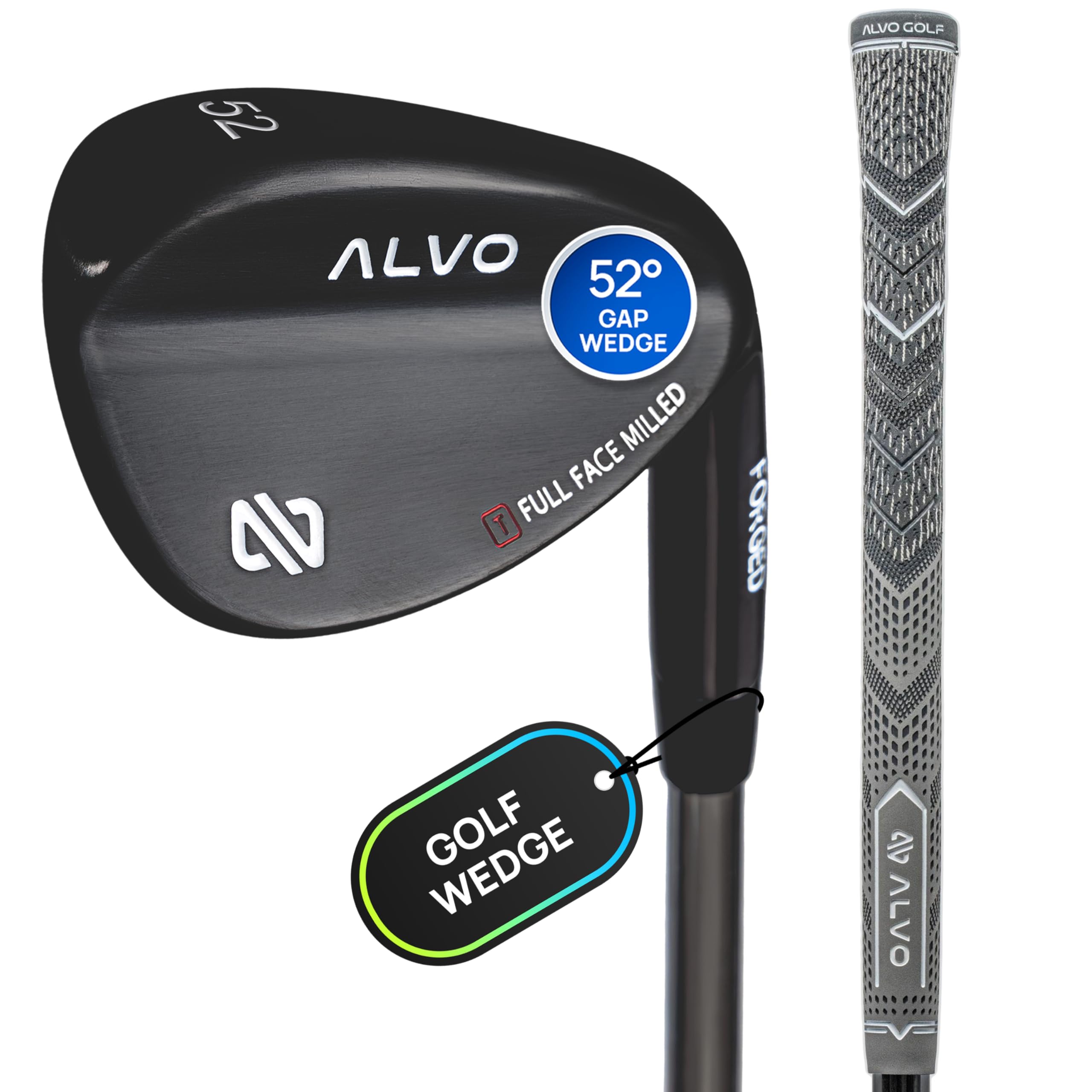 Pro Full Face Golf Wedges for Men, 52/56/60 Degree - Right Hand CNC Milled Spin Wedges with Precision, Forgiveness - Pitching Wedge, Gap Wedge, Sand Wedge, Lob Wedge, wedge set - Set/Singles