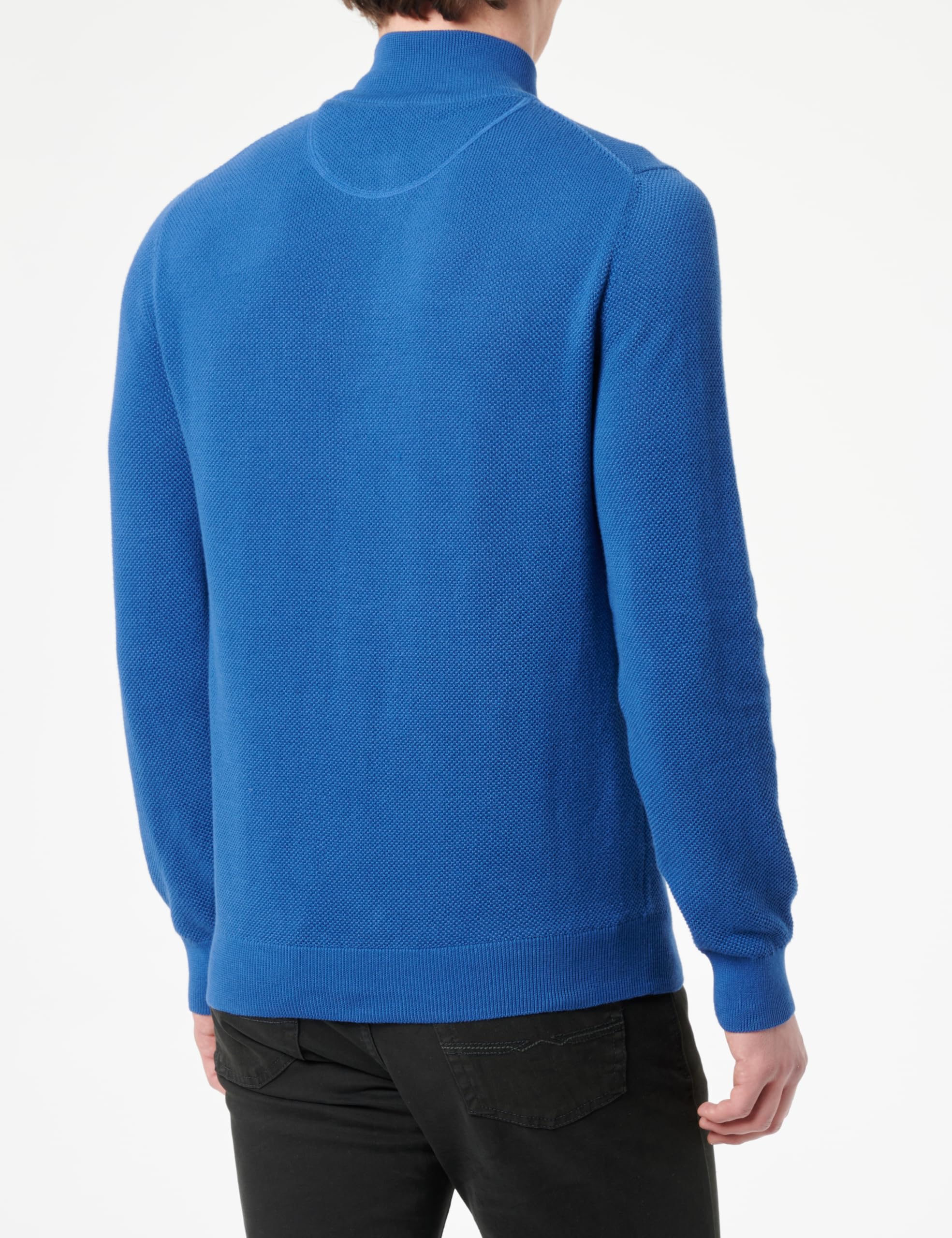 GANT Mens Cotton Pique Half Zip Sweater