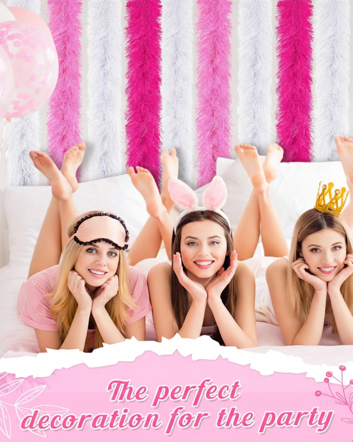 Jexine Feather Boas Bulk Artificial Fluffy Boas Decor for Wedding Costume Dress Tea Party Supplies - Image 5