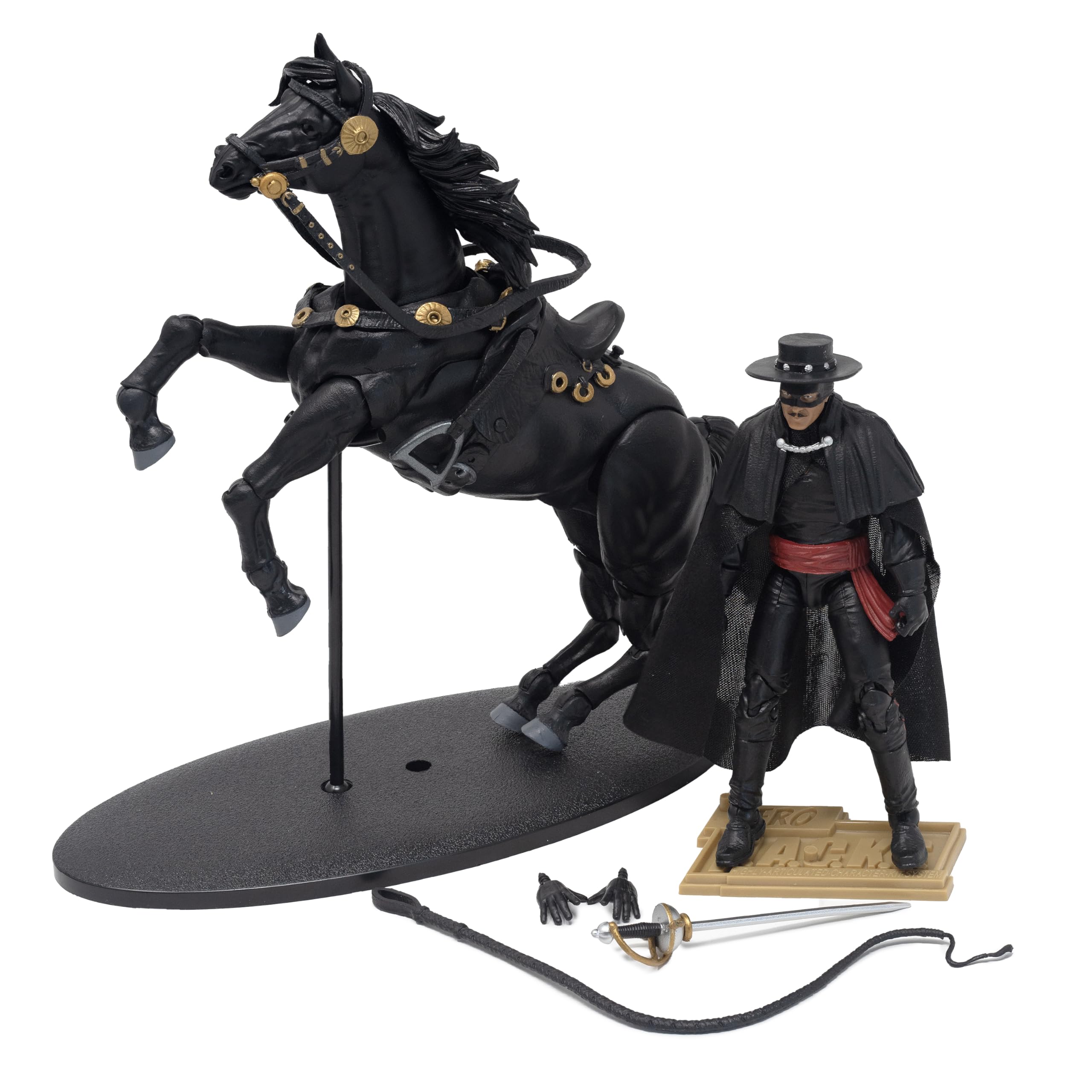 Boss Fight Studio Hero H.A.C.K.S. Zorro & Tornado The Horse Action