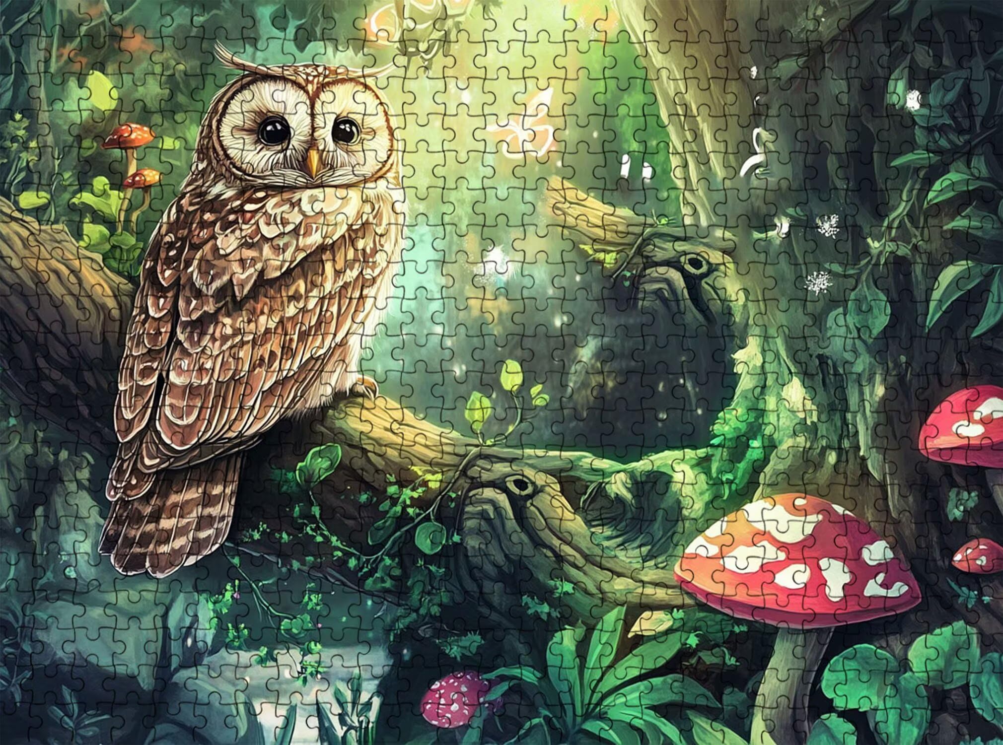 Puzzle 1500 Teile, Holzpuzzle Erwachsene [AAA], Impossible Game 87 x 57 cm, Kniffliges Denksport Spiel für Männer Frauen, Familienspiel, DIY Home Dekor,Geschenk für Geburtstag, Tier Wald f0-168