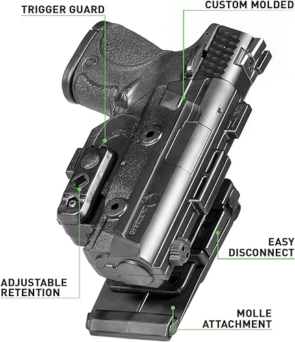 Miniatura 2 de Alien Gear Holsters Funda ShapeShift Molle S&W M&P Shield 2.0 0.354 in (diestro)