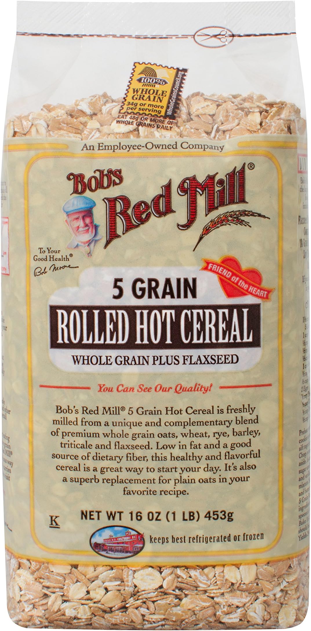 5 Grain Rolled Hot Cereal, 16-ounce