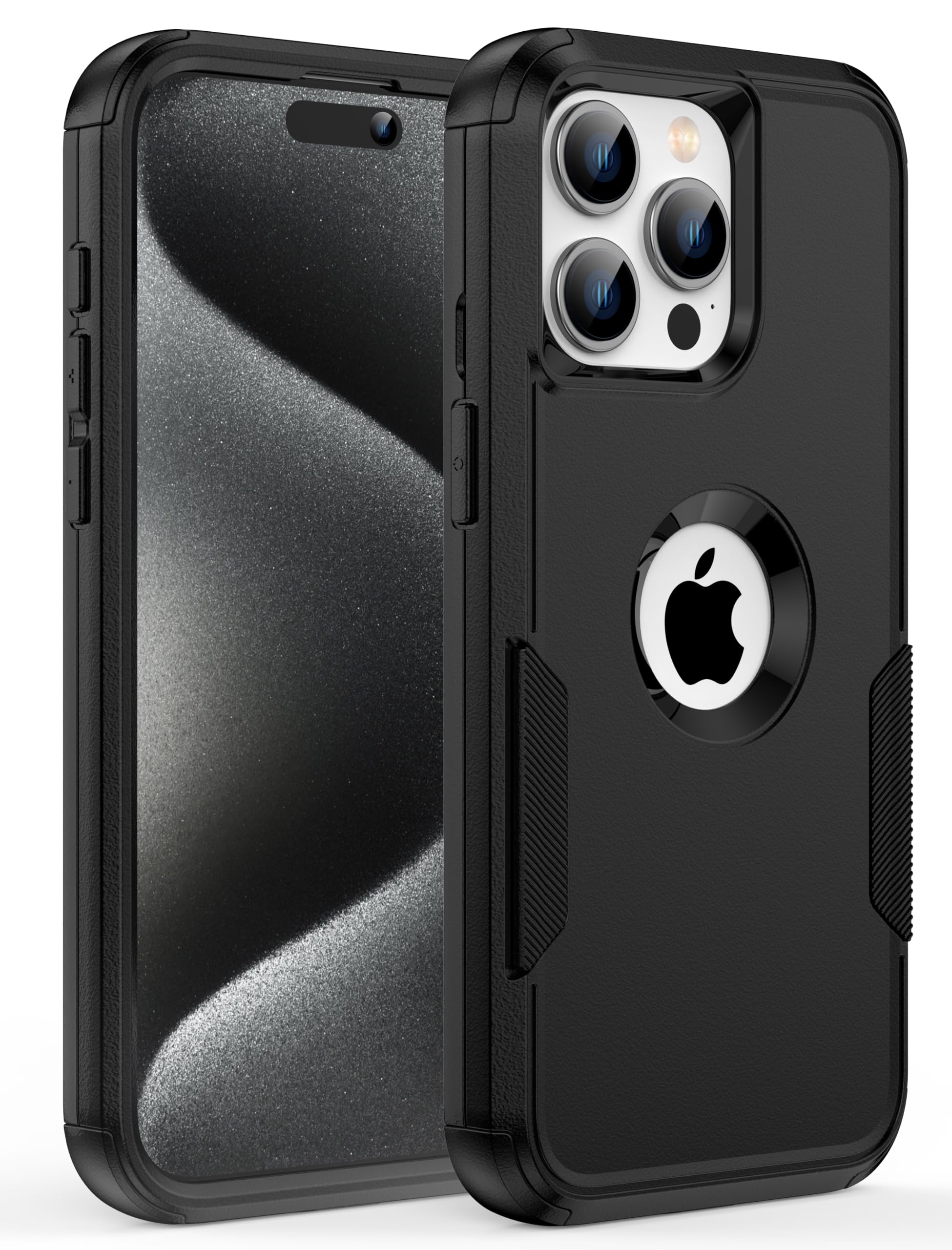 HayyaCase for iPhone 15 Pro Max Case [Shockproof] [Dropproof] [Rugged & Durable] [2X Screen Protectors + Camera Lens Protector] Heavy Duty Protection