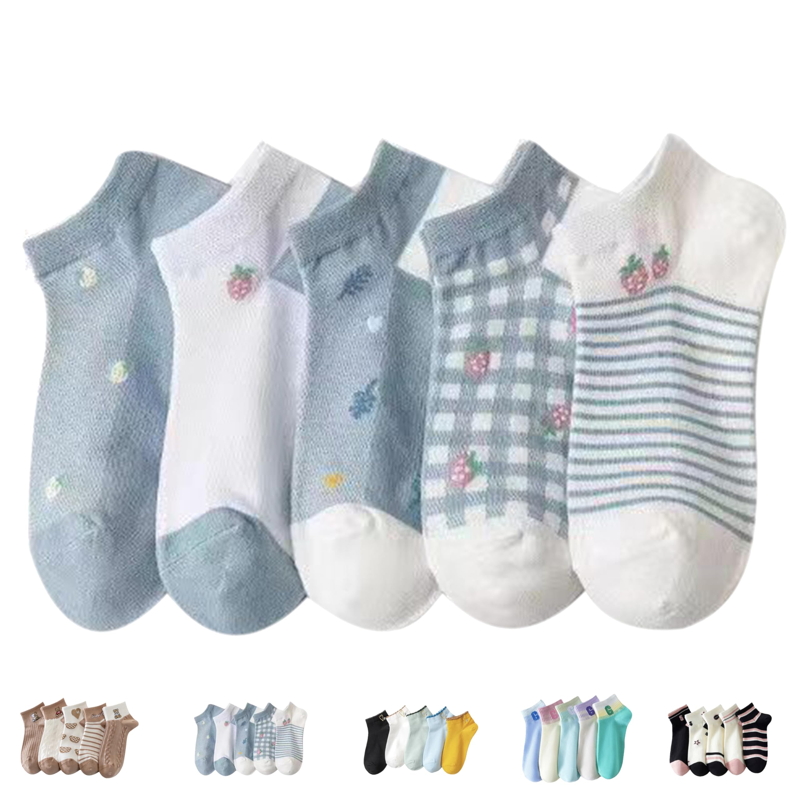 soxlife Women Korean Style Ankle Socks Odour Free Socks-picture-45