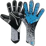 WVVOU Soccer Goalie Gloves Youth Adults &lpar;Size 7-10&comma; 3 Styls&rpar; High Performance Goalkeeper Gloves Breathable Soccer Gloves 4&plus;3mm Super Grip for The Toughest Saves