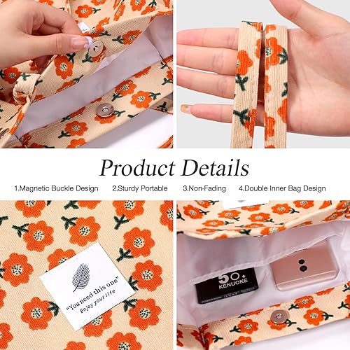 Vista 18 de Tote - Bolsa de hombro reutilizable de pana de gran capacidad con bolsillos interiores para mujeres y niñas Rayas