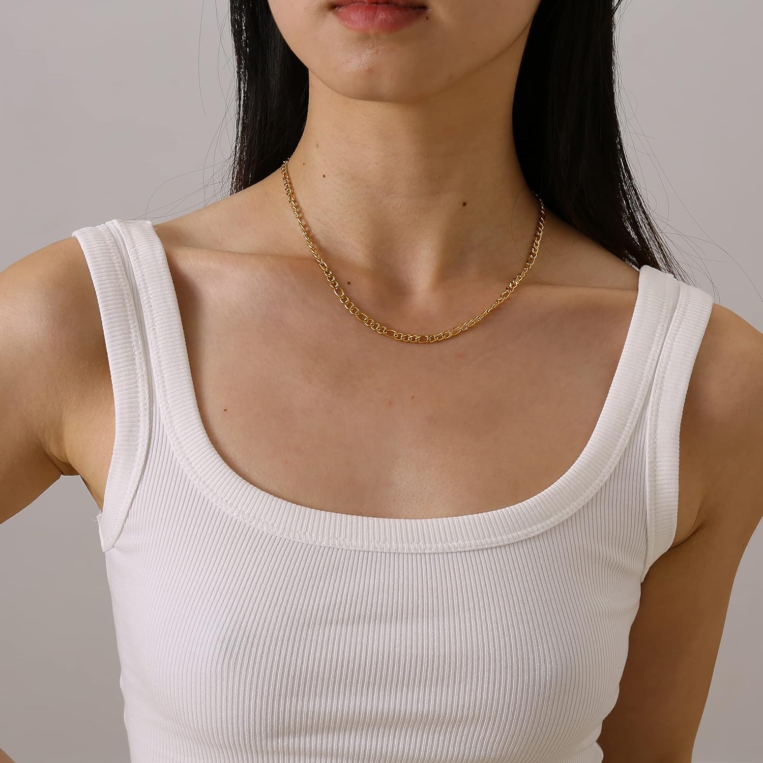 Gold Chain Necklace for Women Dainty Simple Satellite Beaded Twisted Chain Choker Necklace Everyday Jewelry Christmas Gifts - Image 4