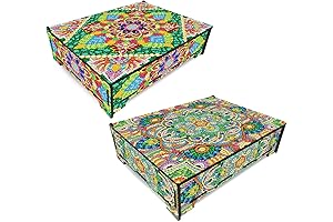 DIY Diamond Art Painting Jewelry Box with Mirror