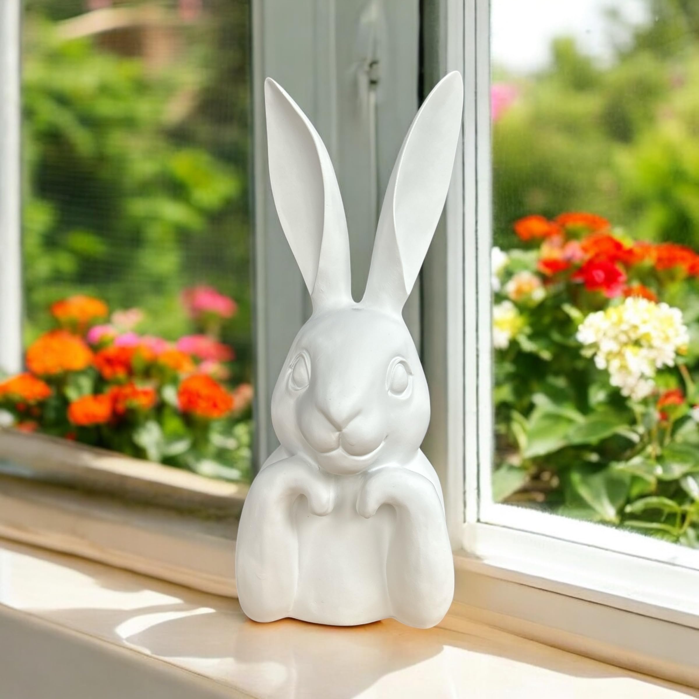 HASENBÜSTE Max Osterhase Weiss 40cm Moderne OSTERDEKO DEKOFIGUR innen FRÜHLINGSDEKO