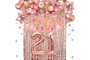 Ouddy Life 21st Birthday Decoration Set for Her