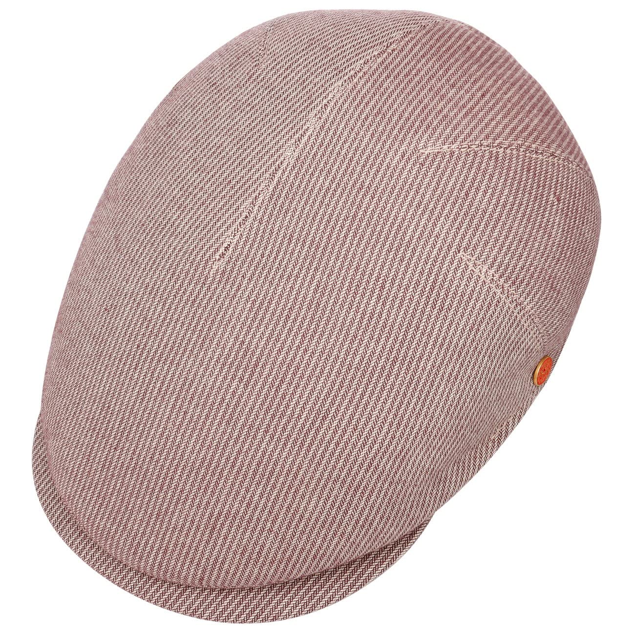 Mayser Simon Stripes Flat Cap Men Brown 6 7/8