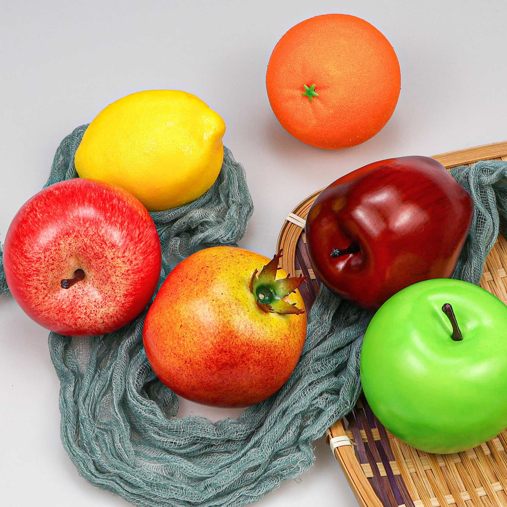 3 Arance Finte Artificiali In Schiuma Da 8 Cm - Frutta Finta Realistica Per Decorazione Casa, Cucina, Festa A Tema - Simulazione Arancione - 2