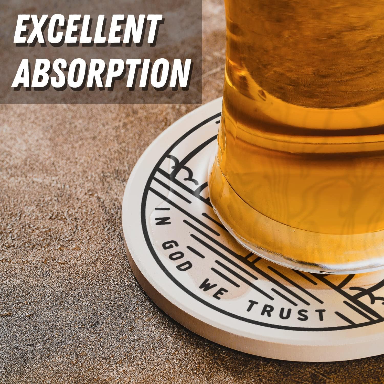 Onebttl Florida Gifts Coaster Souvenir, Travel Homesick Gifts, Home Decor for Women, Moving, Housewarming, Set of 6, Ceramic, Absorbent with Cork Base - Image 4