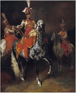 HardPress Mounted Trumpeters of Napoleon’s Imperial Guard by Théodore Géricault - Historical Painting 11 x 14 inches