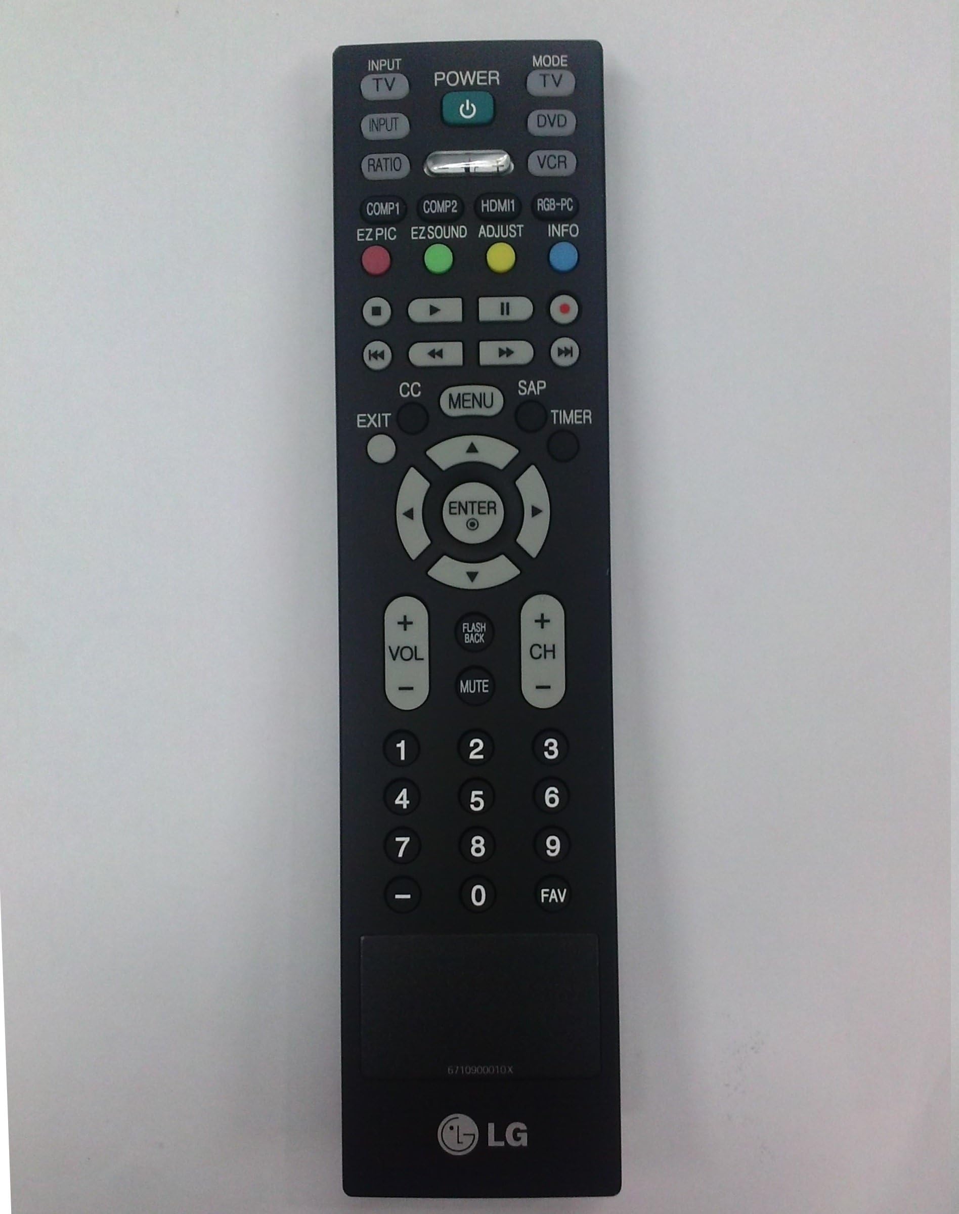 New Factory Original LG 6710900010X Remote Control with TV/DVD/VCR Controls