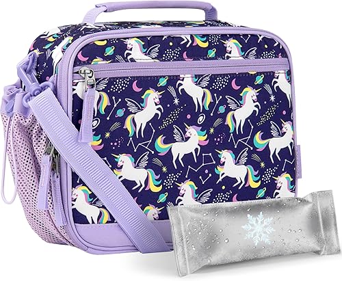 Miniatura 8 de Bolsa de almuerzo Choco Mocha de teñido anudado para niños, lonchera para niñas, loncheras para la escuela, bolsa de almuerzo con paquetes de hielo